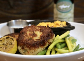 Crab Cake: Pan-seared, for a nice crust