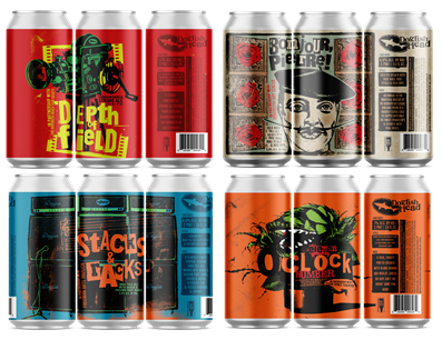 Four B&amp;B Beer Cans