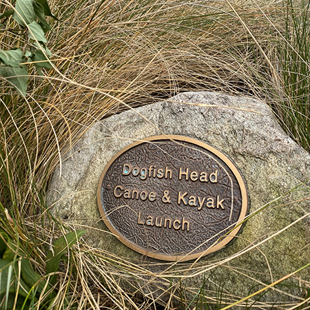 Dogfish Head Canoe Kayak Launch Plaque Dogfish Head Canoe Kayak Launch Plaque