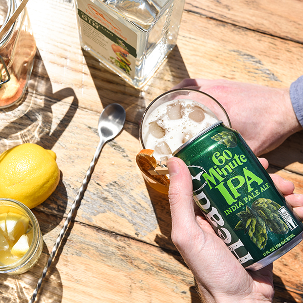 The 60 Minute Man beer cocktail with Compelling Gin and 60 Minute IPA