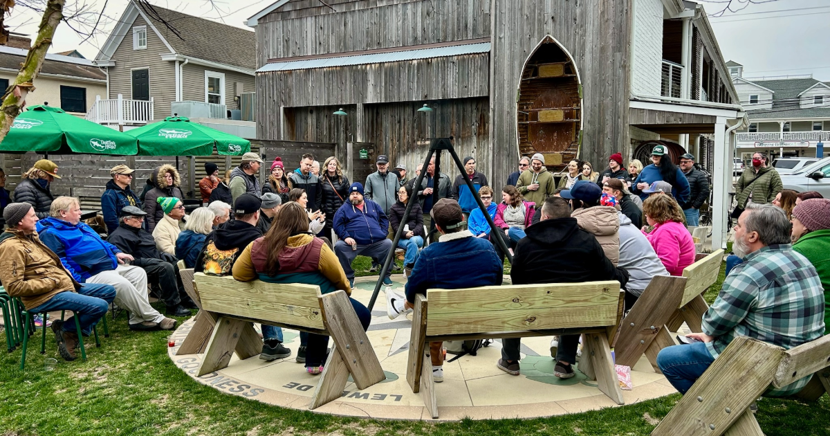 a fireside chat at the dogfish inn