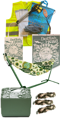 Mother Nature Lets Do This Prize Pack - Igloo cooler, Great American Clean up pack, recycled material hammock, tote bag, pennant flag, recycled materials rope wrist band