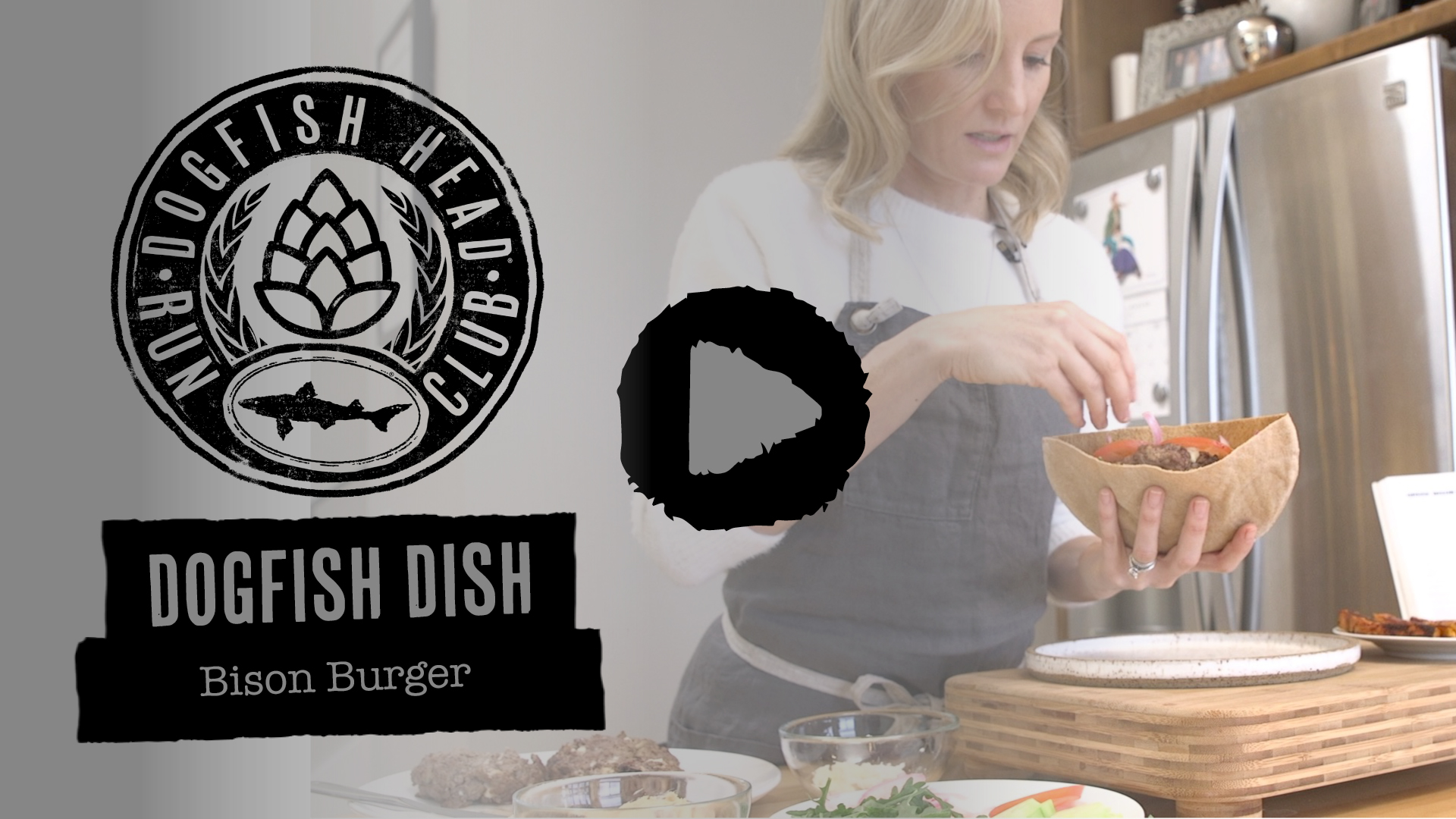 Dogfish Dish : Greek Bison Burger