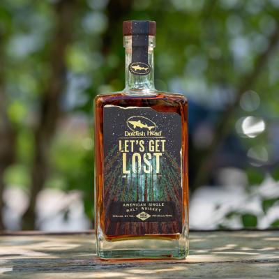 Award winning Lets Get Lost Whiskey in the woods