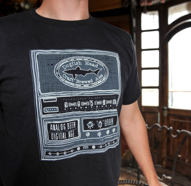 Mens Black Analog Radio Tee Mens Black Analog Radio Tee