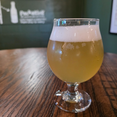 Dogfish Head beer Manifest the Awesomeness in a tulip glass