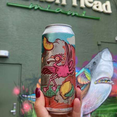 Can in front of Dogfish Miami sign