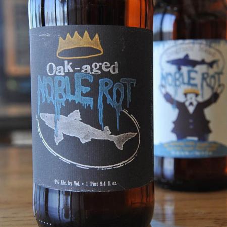 DOGFISH HEAD Oak-Aged Noble Rot tap STICKER decal craft beer dog fish brewery 