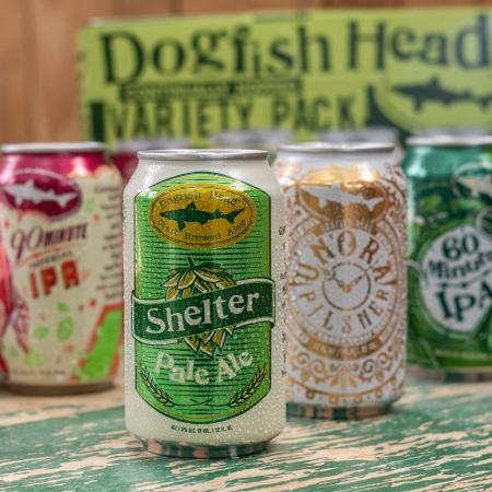 Shelter Pale Ale can and other variety pack cans