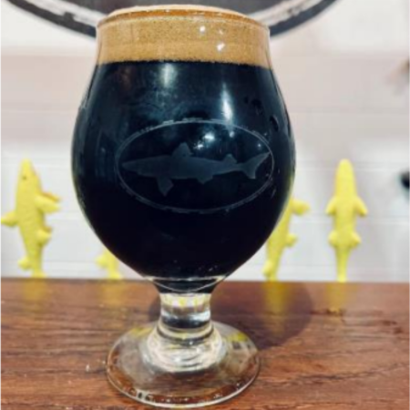 Dogfish Head beer World Wide Xocolatl in a tulip glass