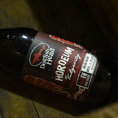 Dogfish Head Hordeum Vulgarity Barleywine bottle