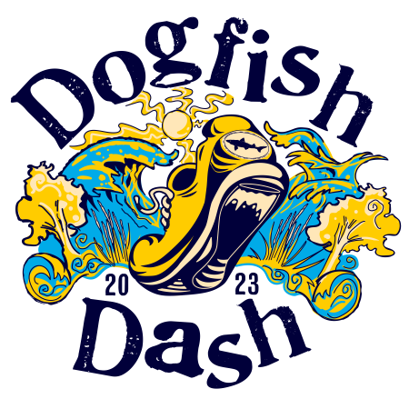 Dogfish Dash 2023 logo