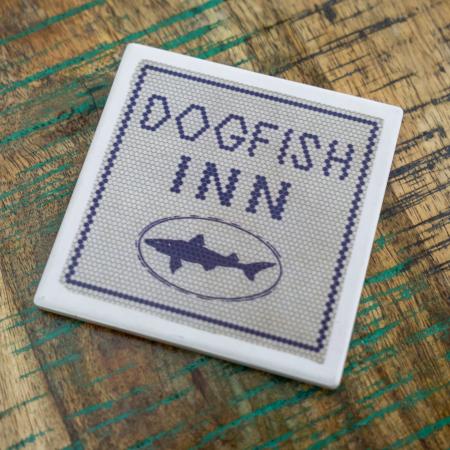 INN Coaster on table.