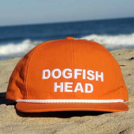 Orange ripstop cap