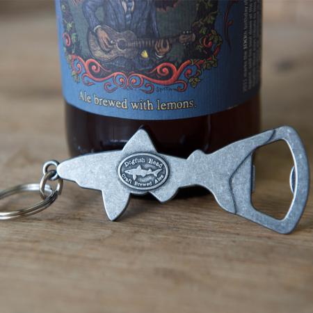 DOGFISH HEAD BREWERY official promo Shark Keychain BOTTLE OPENER craft beer 