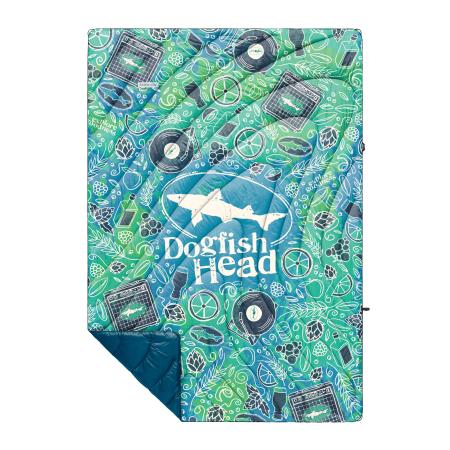 Original Rumpl Puffy Blanket with Dogfish Head Shark logo