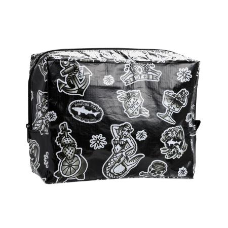 Black Tattoo Zipper Bag