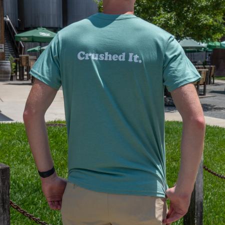 Crushed It Green Tee Back