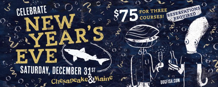 new years eve grapic with characters cheering 