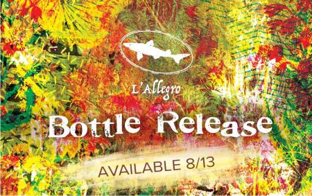 L'Allegro Bottle Release L'Allegro bottle release available in the Milton TR&K