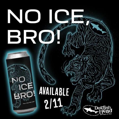 No Ice Bro Dark backround with neon tiger an No Ice Bro written