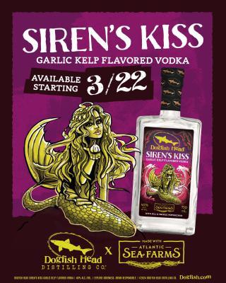 Siren's Kiss Dill Vodka Releasing 3/22 with Atlantic Sea Farms 