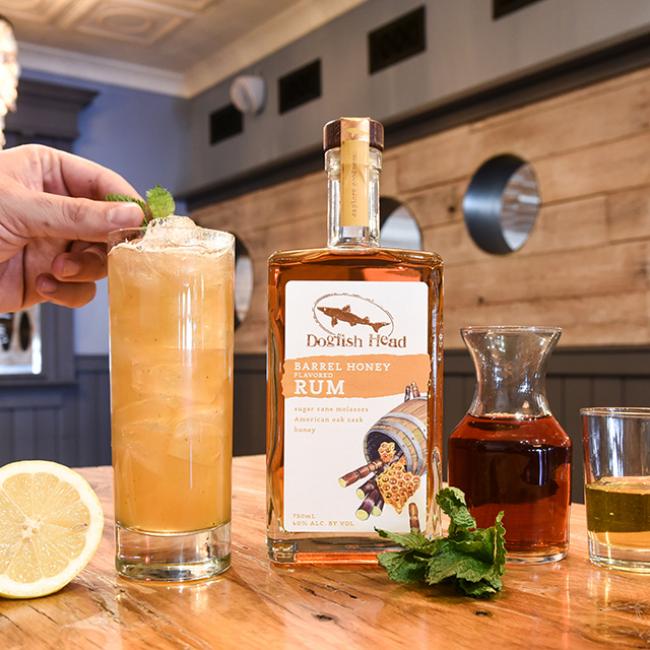 Rum Mint Tea with Barrel Honey Rum