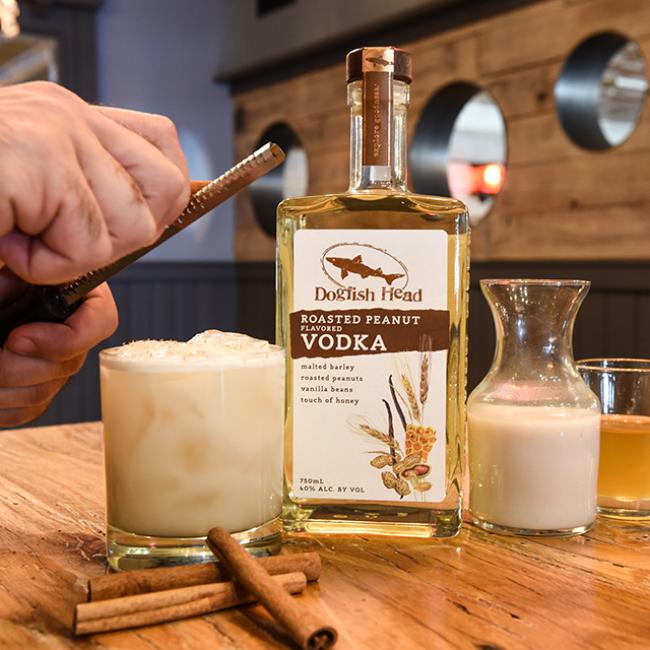 Milk & Honey with Roasted Peanut Vodka