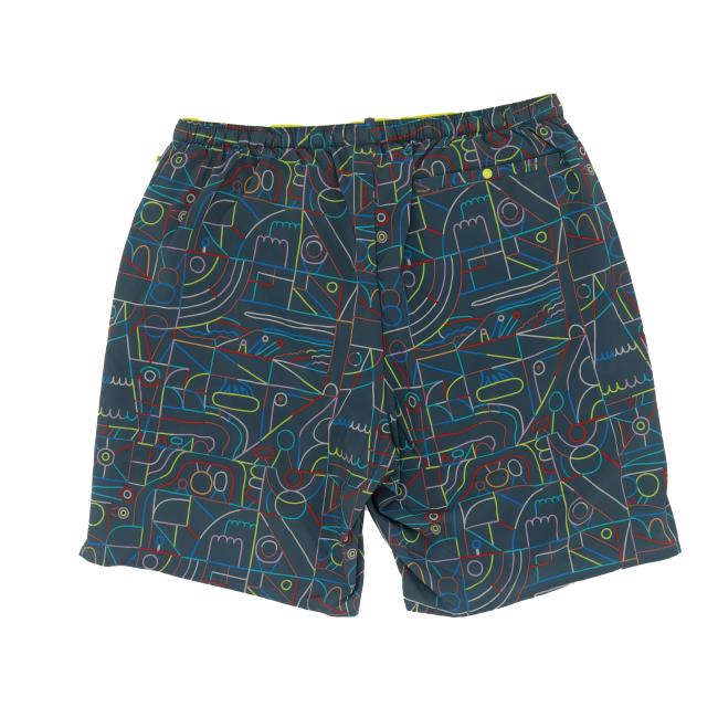 Black Pattern Shorts