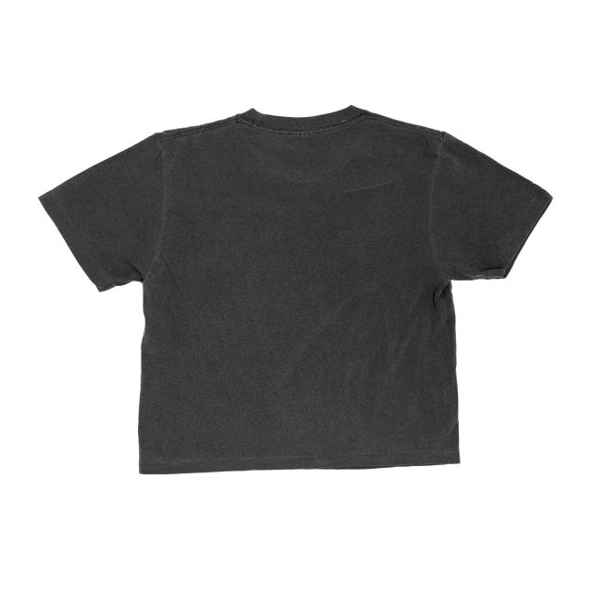 Washed black boxy tee