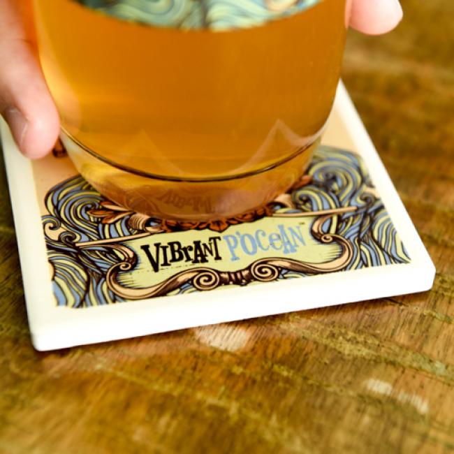 Vibrant P'Ocean Coaster