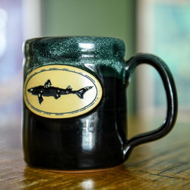 Black Dogfish Stoneware Mug