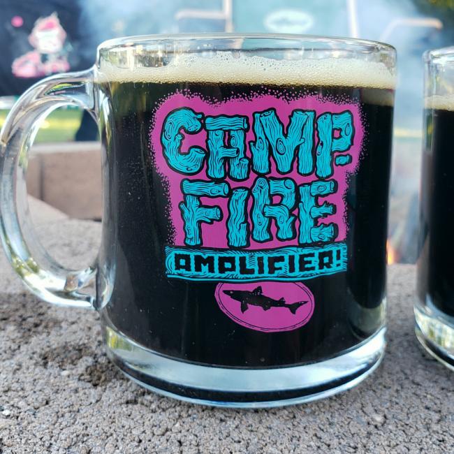 Campfire Amplifier Glass Mug