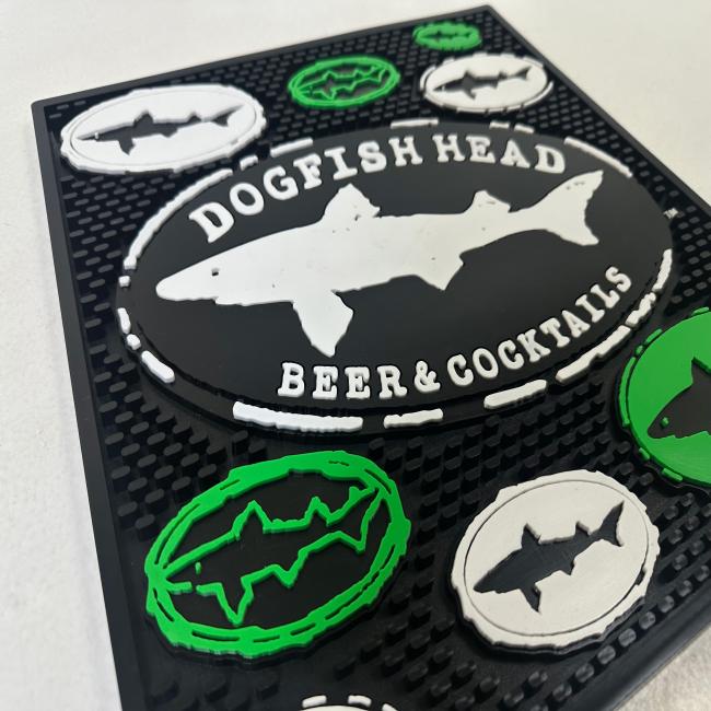Green Logo Service Bar Mat