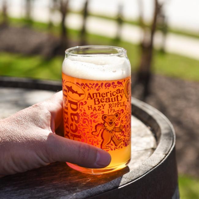 American Beauty Can Glass