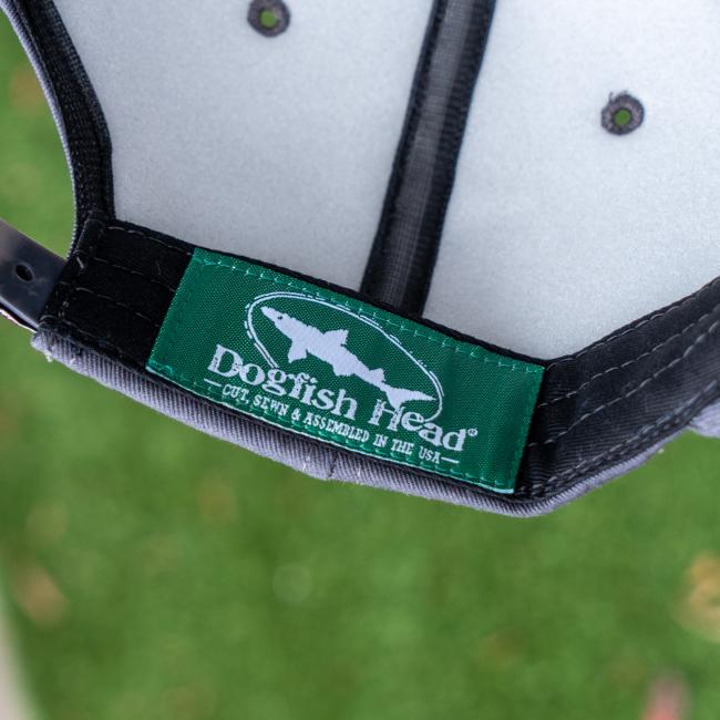 Dogfish Head interior hat label and foam interior lining