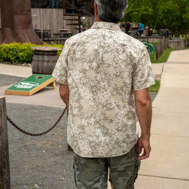 Garden Leaves Button UP Shirt