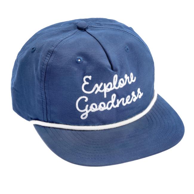 Navy Explore Goodness Flat Brim