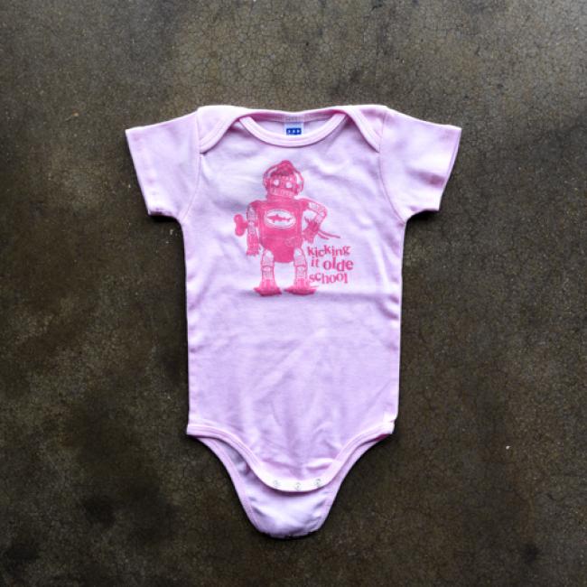 Pink Robot Onesie