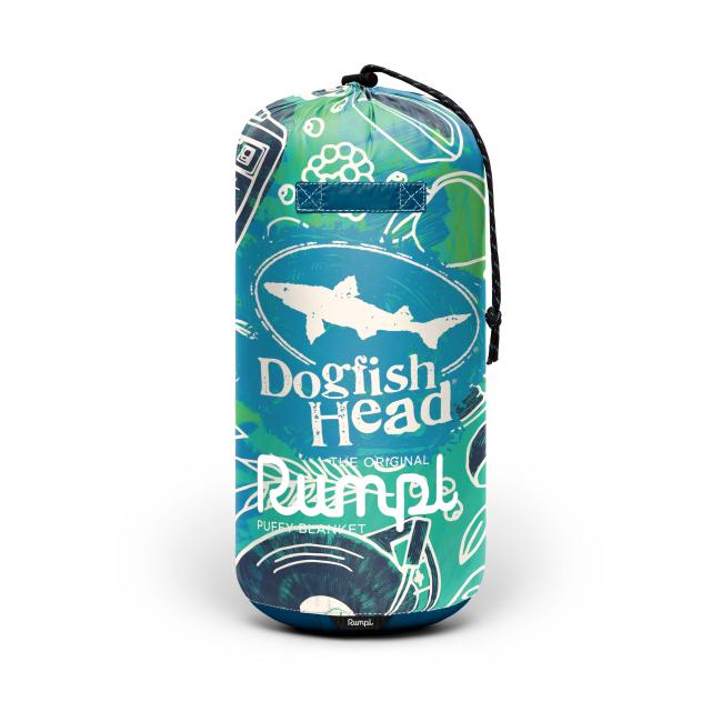 Rumpl Puffy Blanket stuff sack for carrying