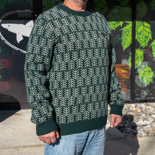 Pine Green Wool Sweater | Dogfish Head Craft Brewed Ales | Off Centered Stuff For Centered People
