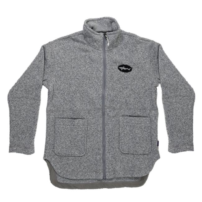 Patagonia W Heather Gray Full Zip Sweater Coat Dogfish Head Craft Brewed Ales Off Centered Stuff For Off Centered People