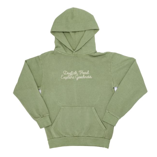 Green Embroidered Hoodie