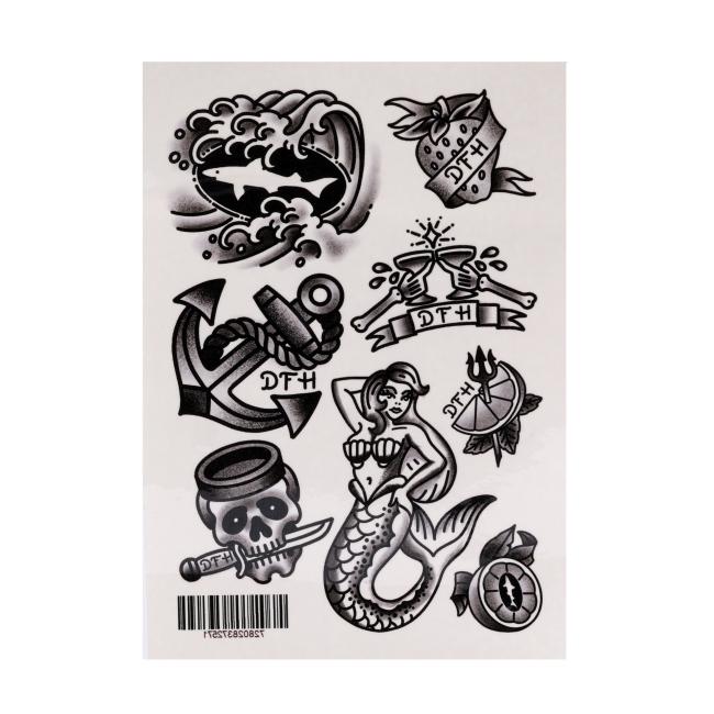 Canned Cocktail Tattoo Sheet