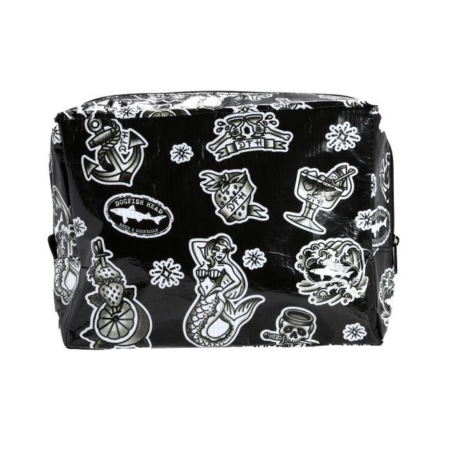 Black Tattoo Zipper Bag