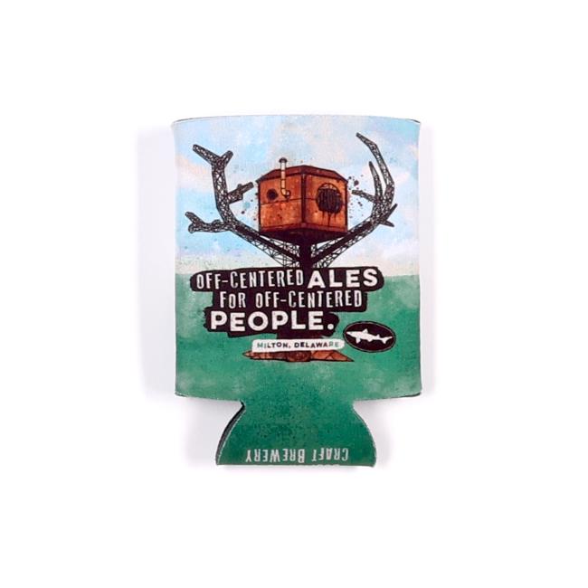 Flat Dogfish Head can cooler with steampunk treehouse, 