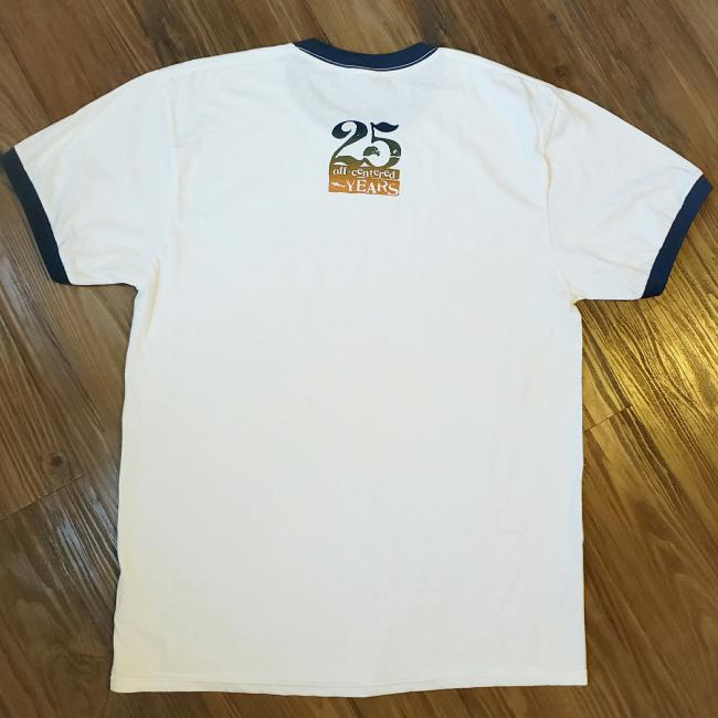 25th Anniversary Tee back design