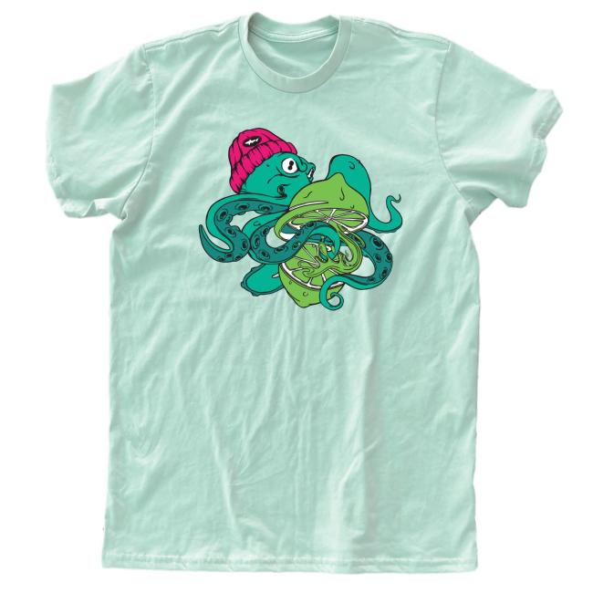 Mint Green Octopus Tee