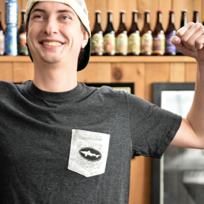 Dogfish Head Charcoal Pocket Tee