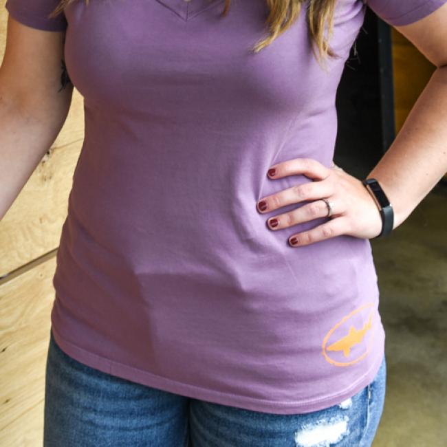 Women's Lavender V Neck